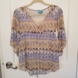 (NWOT) Letarte 3/4 Sleeve Shirt - XS